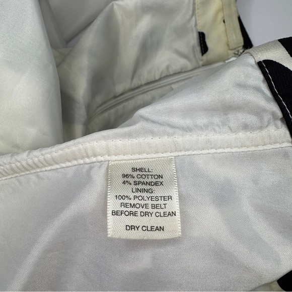 White House Black Market Strapless Dress Size 8 | Black & White Floral Print - Picture 6 of 11